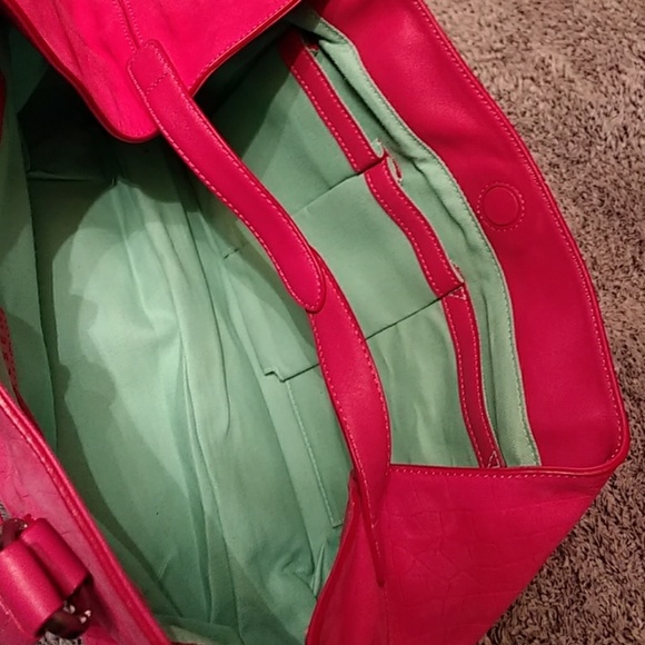 Authentic NWOT Sigrid Olsen pink soft leather bag. - Picture 5 of 8